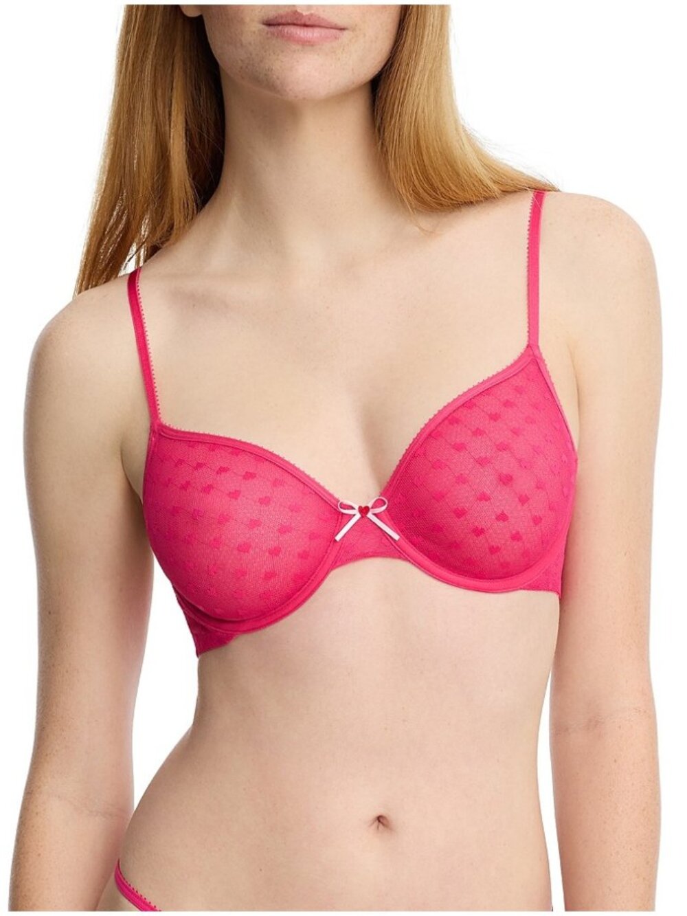 Skarlett Blue Heart Breaker Underwire Bra Neon Fuchsia 32C NWT